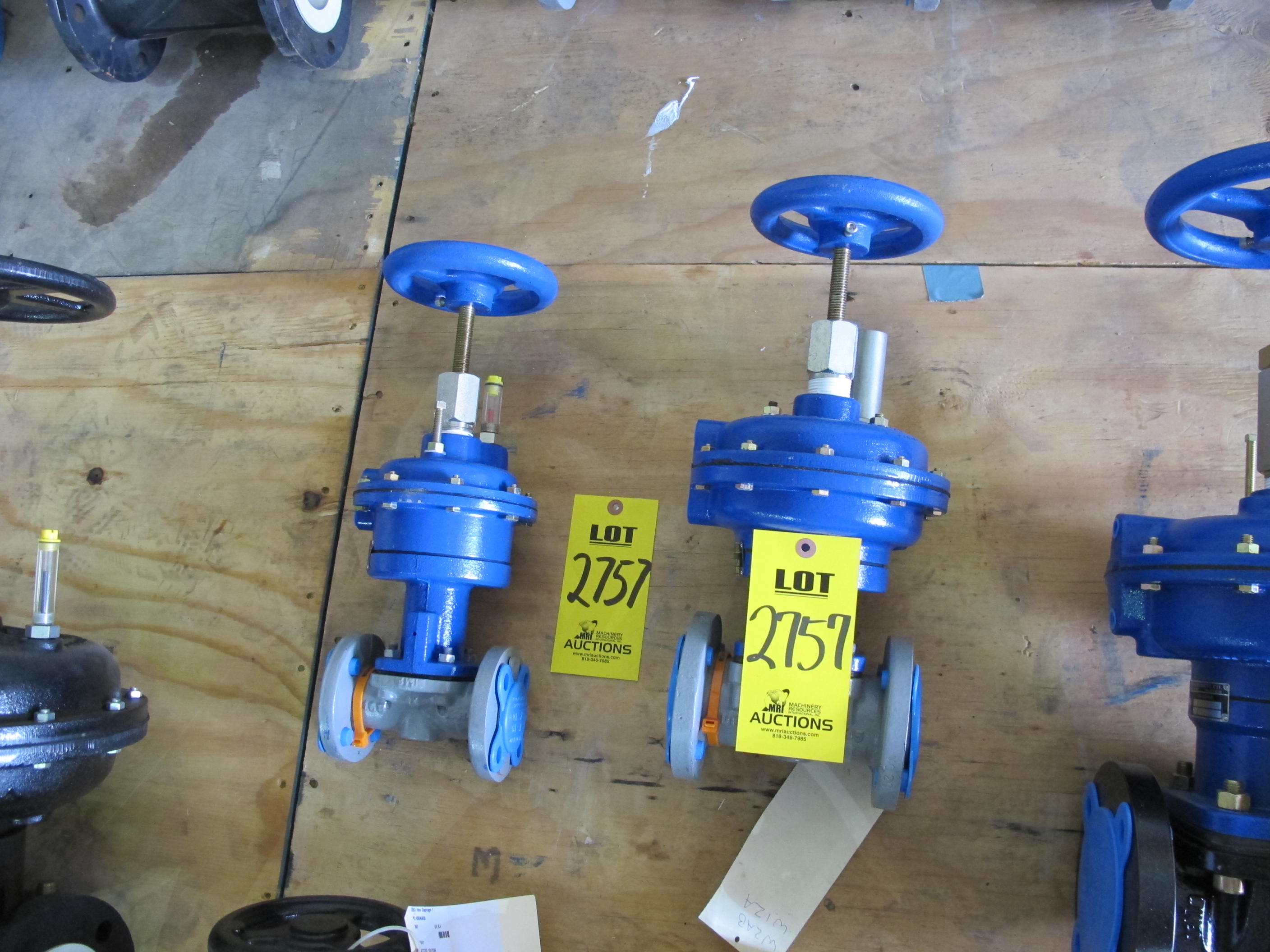 VALVE, DIAPHRAGM TYPE, 1-1/2" SIZE, 150 LB RATING, DUCTILE IRON POLYPROPYLENE LINED MATERIAL, FLANGED CONNECTIONS, WEIR STYLE, EPDM DIAPHRAGM SOFTGOODS, INDICATING HANDWHEEL OPERATOR. WITH LOCKING DEVICE (W-51) LOADING & HANDLING FEE $10-